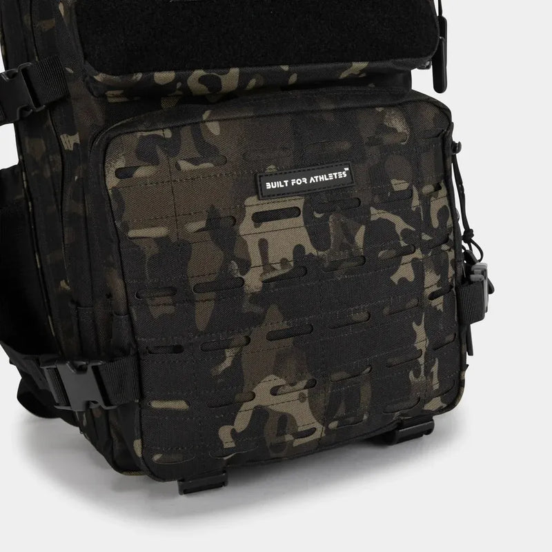 Built For Athletes Gym Backpack - Medium Black Camo