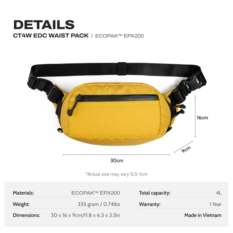 Ctactical CT4W EDC Waist Pack - Ecopak EPX200