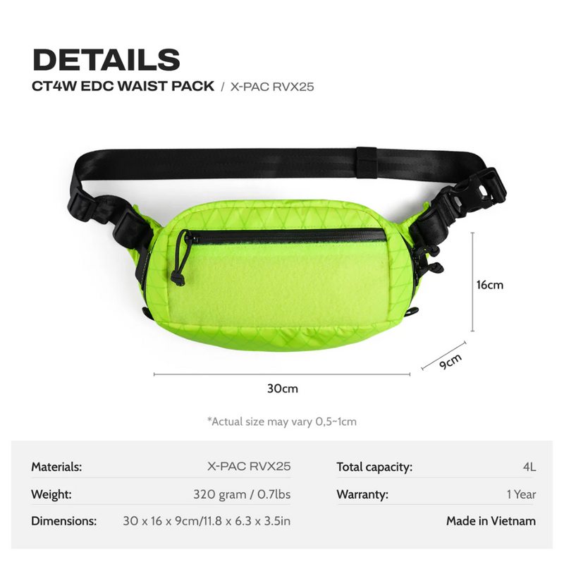 Ctactical CT4W EDC Waist Pack - XPAC RVX25