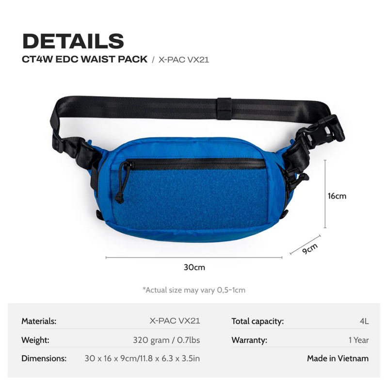 Ctactical CT4W EDC Waist Pack - XPAC VX21