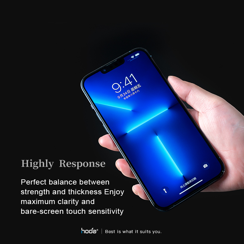 (Markdown) Hoda Anti-Reflection Tempered Glass for iPhone 13 Series w/Helper