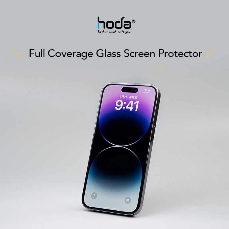 (Markdown) Hoda Anti-Reflection Full Coverage Tempered Glass Screen Protector for iPhone 13 & iPhone 14 Series - Flagship