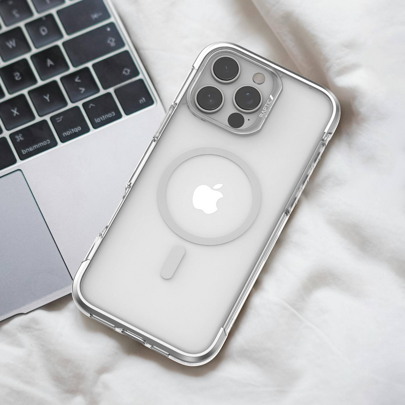 Raptic Air Case with Magsafe for iPhone 16 Series - Silver