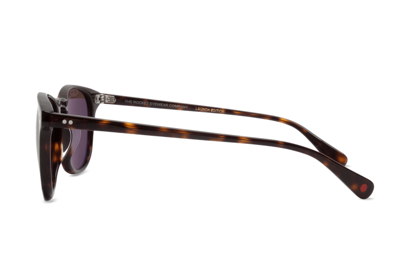 Rocket Eyewear MTO P3 Classic Sunglasses - Mahogany Tortoise with Brown Polarized Lenses (Launch Edition) - Raised Asian Fit