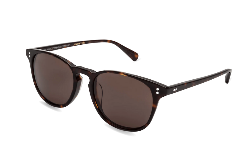 Rocket Eyewear MTO P3 Classic Sunglasses - Mahogany Tortoise with Brown Polarized Lenses (Launch Edition) - Raised Asian Fit