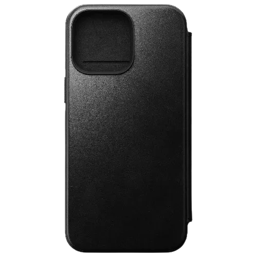 Nomad Modern Leather Folio compatible for iPhone 14 series - Black - Oribags