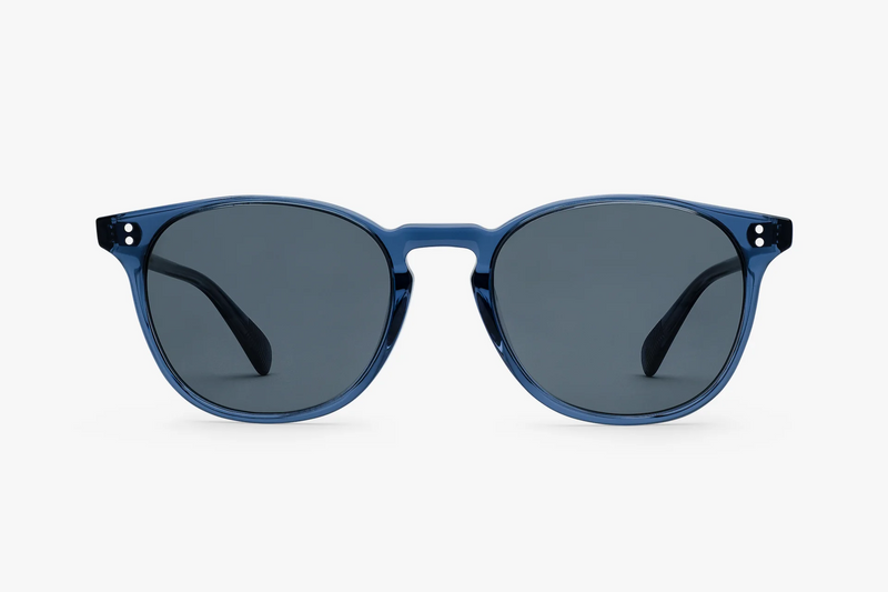 Rocket Eyewear MTO P3 Classic Sunglasses - Raw Denim Crystal with Grey Polarized Lenses (HYGG) - Raised Asian Fit