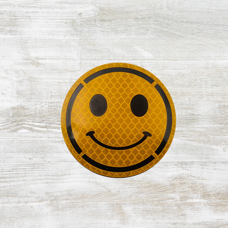 The Meniacc Smiley Reflective Velcro Patch