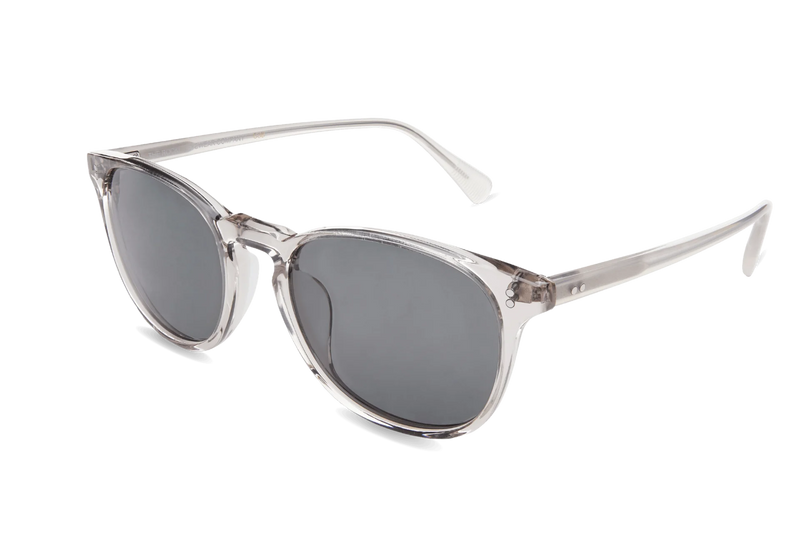 Rocket Eyewear MTO P3 Classic Sunglasses - Smoke Crystal & Ghost with Grey Polarized Lenses (Crystal Strikes Back) - Raised Asian Fit