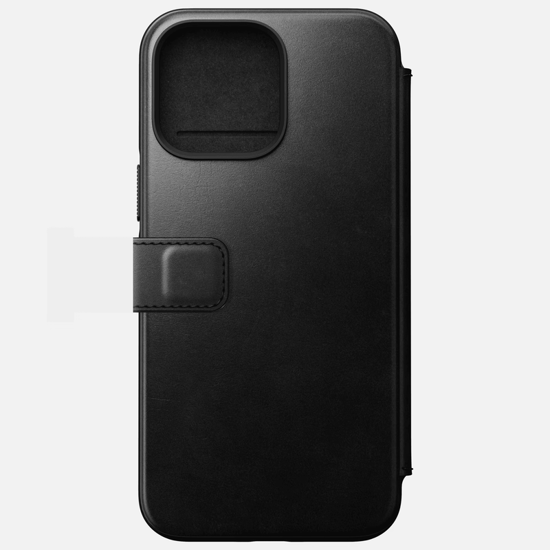 Nomad Modern Leather Folio compatible for iPhone 14 series - Black - Oribags