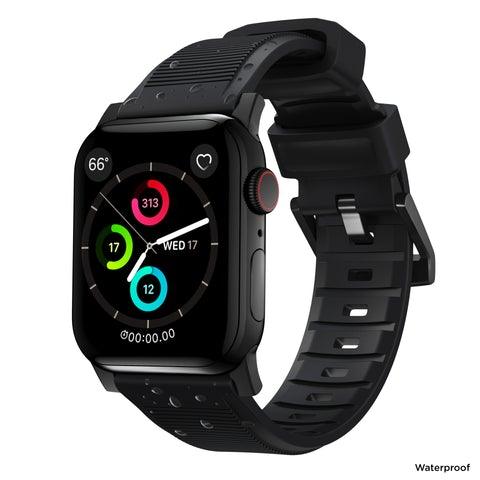 Nomad Rugged Strap for All Apple Watch Series ( 44mm / 42 mm) - Black - Oribags