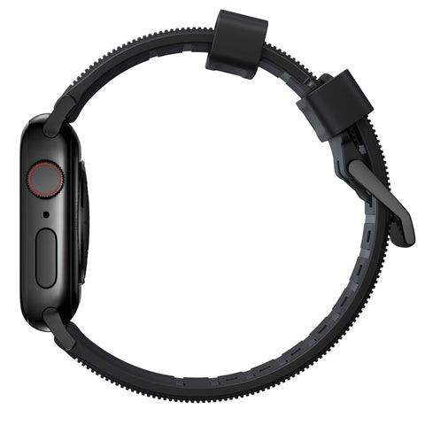 Nomad Rugged Strap for All Apple Watch Series ( 44mm / 42 mm) - Black - Oribags