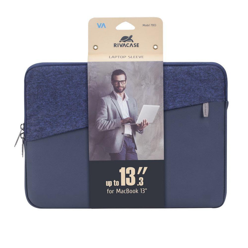 Rivacase Egmont 7903 MacBook Pro and Ultrabook sleeve 13.3 - Blue - Oribags.com